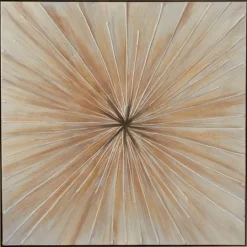 Kirkland's Home Gold Contemporary Burst Framed Canvas Art Print- Canvas Art