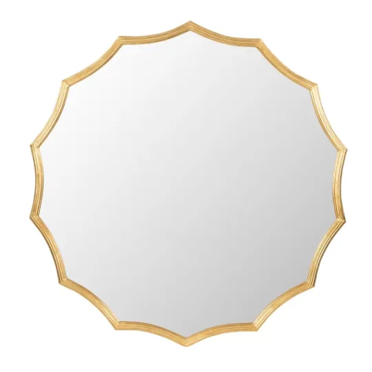 Kirkland's Home Gold Curved Sunburst Wall Mirror- Decorative Mirrors