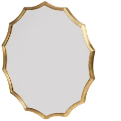 Kirkland's Home Gold Curved Sunburst Wall Mirror- Decorative Mirrors