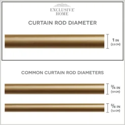 Kirkland's Home Gold Eleanor Curtain Rod Set, 72 In.- Curtain Rods & Hardware