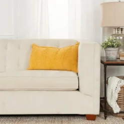 Kirkland's Home Gold Embroidered Botanical Pillow- Pillows