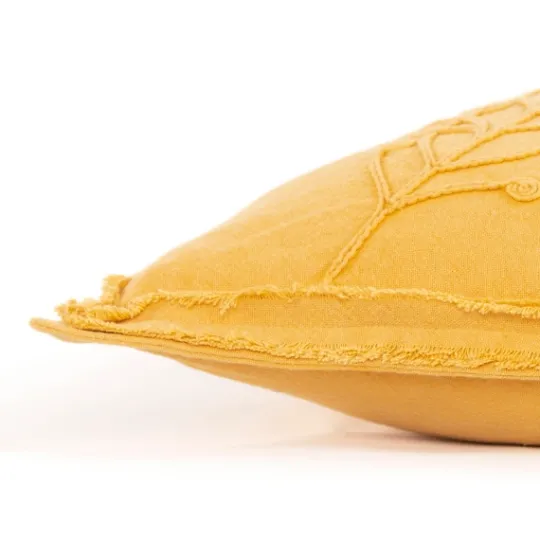 Kirkland's Home Gold Embroidered Botanical Pillow- Pillows