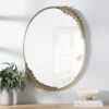 Kirkland's Home Gold Finish Oval Wreath Mirror- Decorative Mirrors