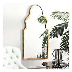 Kirkland's Home Gold Foil Arched Mirror- Framed Mirrors