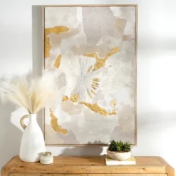 Kirkland's Home Gold Foil Patches Framed Art Print- Framed Art