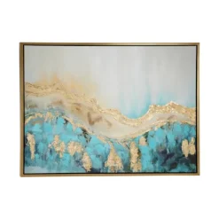 Kirkland's Home Gold Geode Slice Framed Canvas Art Print- Framed Art