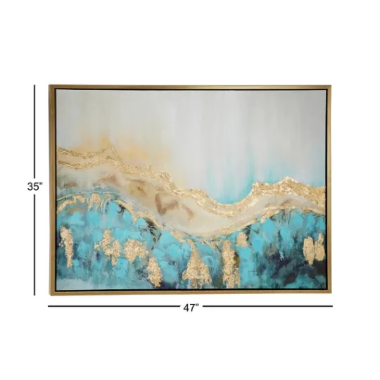 Kirkland's Home Gold Geode Slice Framed Canvas Art Print- Framed Art