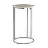 Kirkland's Home Gold Geometric Mosaic Capiz And Metal C-Table- Accent & End Tables