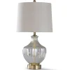 Kirkland's Home Gold Glass Traditional Table Lamp- Table Lamps