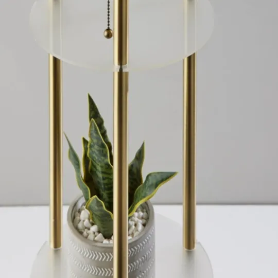 Kirkland's Home Gold Globe 3-Light Shelf Floor Lamp- Floor Lamps