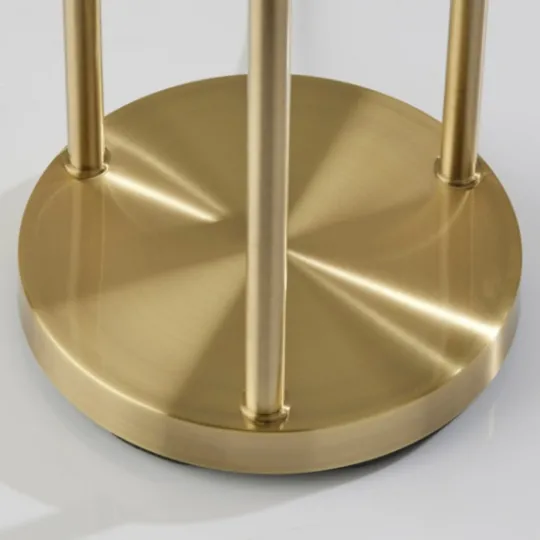 Kirkland's Home Gold Globe 3-Light Shelf Floor Lamp- Floor Lamps