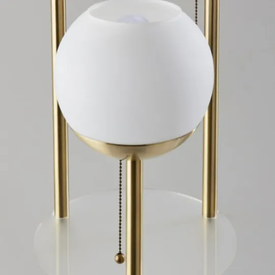 Kirkland's Home Gold Globe 3-Light Shelf Floor Lamp- Floor Lamps
