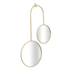 Kirkland's Home Gold Ingrid Metal Modern Wall Mirror- Decorative Mirrors