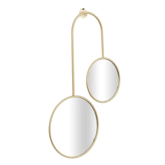 Kirkland's Home Gold Ingrid Metal Modern Wall Mirror- Decorative Mirrors