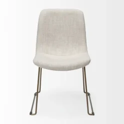 Kirkland's Home Gold Iron And Fabric Dining Chairs, Set Of 2- Dining Chairs