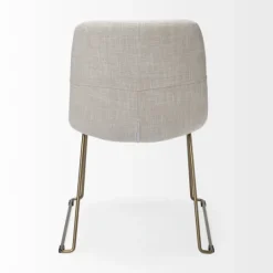 Kirkland's Home Gold Iron And Fabric Dining Chairs, Set Of 2- Dining Chairs