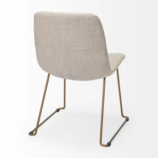 Kirkland's Home Gold Iron And Fabric Dining Chairs, Set Of 2- Dining Chairs