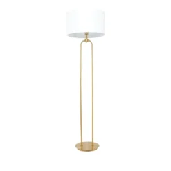 Kirkland's Home Gold Iron Arch Base Floor Lamp- Floor Lamps