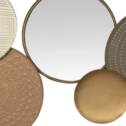 Kirkland's Home Gold Layered Plates With Mirrors Wall Plaque- Wall Plaques