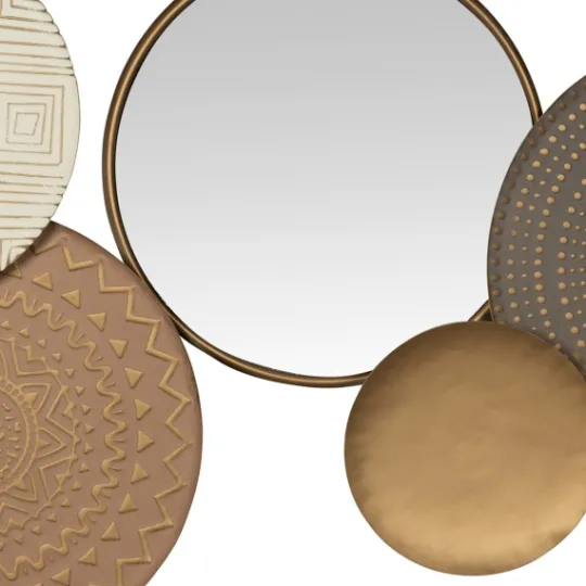Kirkland's Home Gold Layered Plates With Mirrors Wall Plaque- Wall Plaques