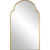 Kirkland's Home Gold Leaf Arched Frame Wall Mirror- Decorative Mirrors