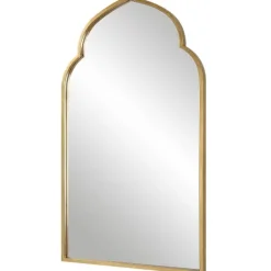 Kirkland's Home Gold Leaf Arched Frame Wall Mirror- Decorative Mirrors