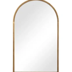 Kirkland's Home Gold Leaf Thin Arch Frame Mirror- Decorative Mirrors