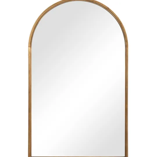 Kirkland's Home Gold Leaf Thin Arch Frame Mirror- Decorative Mirrors