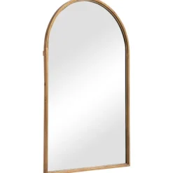 Kirkland's Home Gold Leaf Thin Arch Frame Mirror- Decorative Mirrors