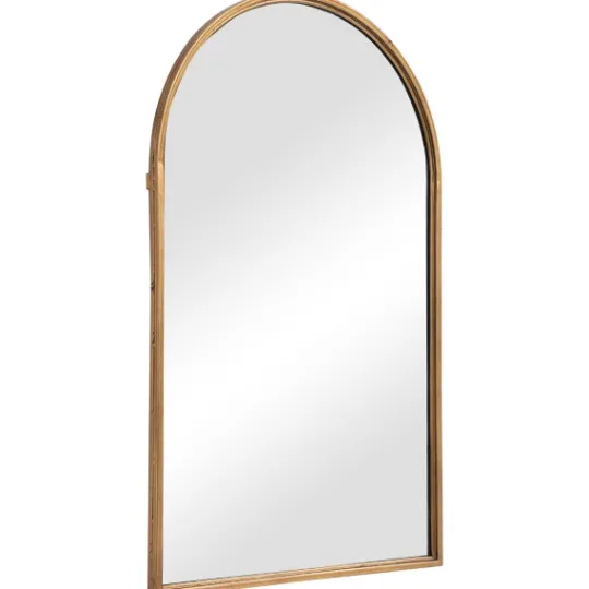 Kirkland's Home Gold Leaf Thin Arch Frame Mirror- Decorative Mirrors
