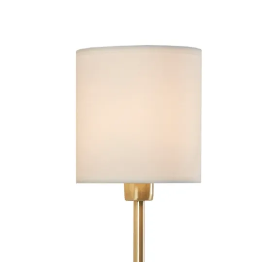 Kirkland's Home Gold Metal & White Shade Wall Sconces, Set Of 2- Sconces