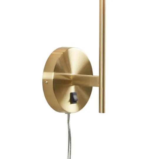 Kirkland's Home Gold Metal & White Shade Wall Sconces, Set Of 2- Sconces