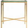 Kirkland's Home Gold Metal And Glass Side Table- Accent & End Tables