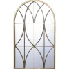 Kirkland's Home Gold Metal Arch Fretwork Wall Mirror- Decorative Mirrors