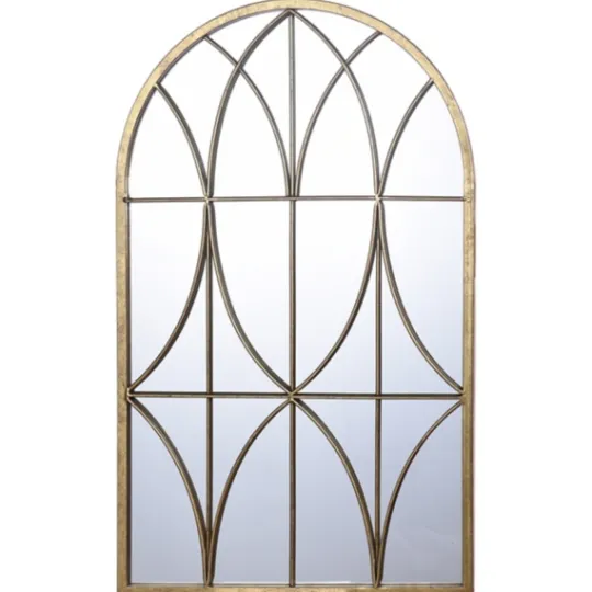 Kirkland's Home Gold Metal Arch Fretwork Wall Mirror- Decorative Mirrors