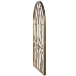 Kirkland's Home Gold Metal Arch Fretwork Wall Mirror- Decorative Mirrors