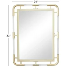 Kirkland's Home Gold Metal Brielle Wall Mirror- Decorative Mirrors