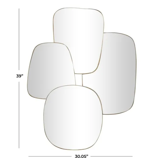 Kirkland's Home Gold Metal Caspian Wall Mirror- Decorative Mirrors