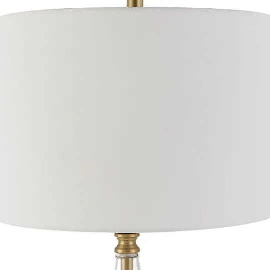 Kirkland's Home Gold Metal Cone Base Table Lamp- Table Lamps