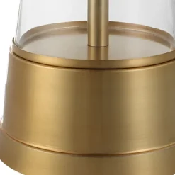 Kirkland's Home Gold Metal Cone Base Table Lamp- Table Lamps