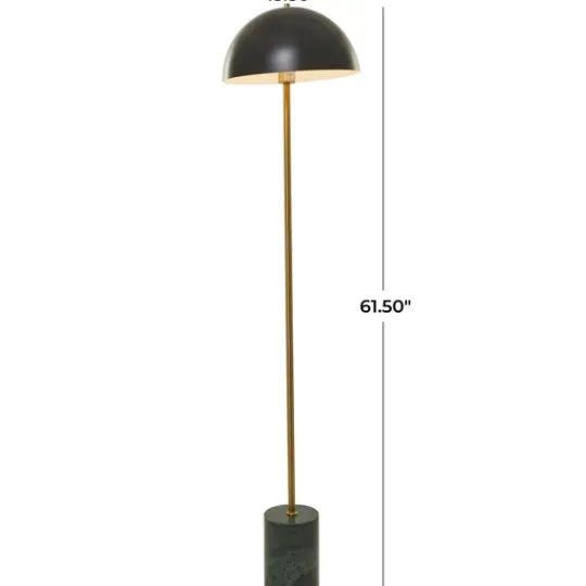 Kirkland's Home Gold Metal Dome Shade Floor Lamp- Floor Lamps