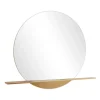 Kirkland's Home Gold Metal Emery Mirror With Shelf- Decorative Mirrors