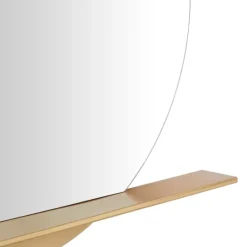 Kirkland's Home Gold Metal Emery Mirror With Shelf- Decorative Mirrors