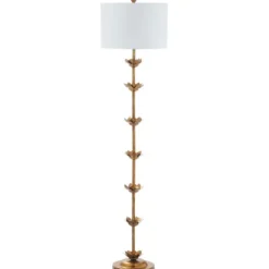 Kirkland's Home Gold Metal Floral Petals Floor Lamp- Floor Lamps