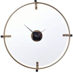 Kirkland's Home Gold Metal Frame Glass Face Wall Clock- Clocks
