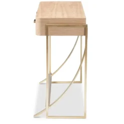 Kirkland's Home Gold Metal Frame Two-Drawer Console Table- Console Tables