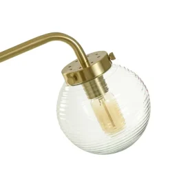 Kirkland's Home Gold Metal Glass Task Shade Table Lamp- Table Lamps