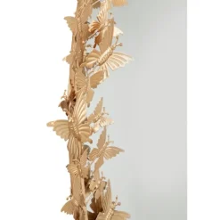 Kirkland's Home Gold Metal Layered Butterflies Framed Mirror- Decorative Mirrors
