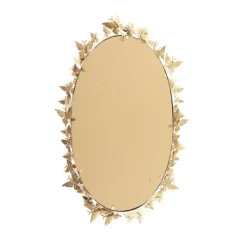 Kirkland's Home Gold Metal Layered Butterflies Framed Mirror- Decorative Mirrors