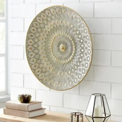 Kirkland's Home Gold Metal Medallion Wall Sculpture- Wall Plaques
